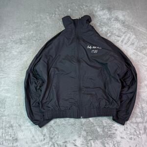 Sports Master Mens Black windbreaker Vintage Llama size Large